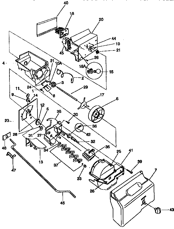 Frigidaire FRS26XGCD4 contain/drive diagram