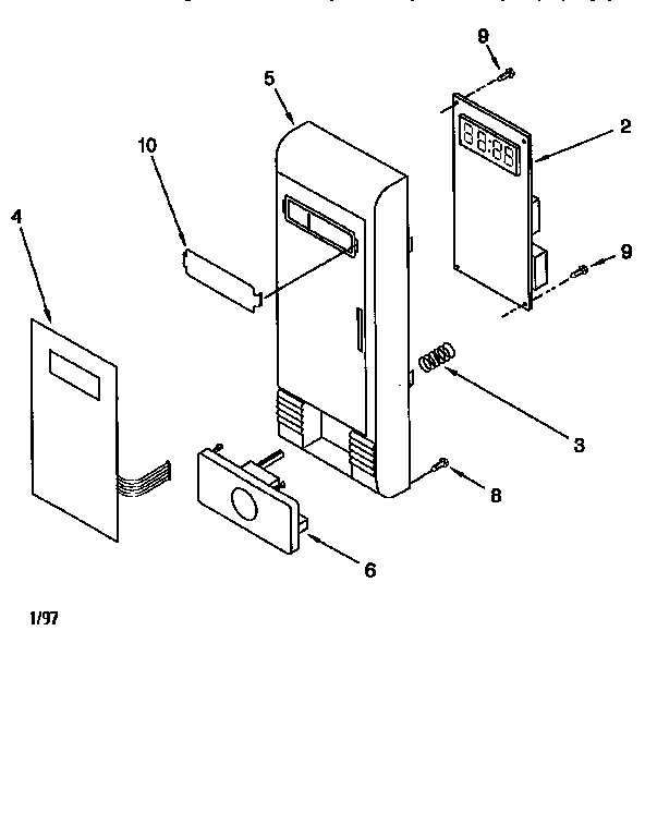 Whirlpool MT8078XEB0 control panel diagram