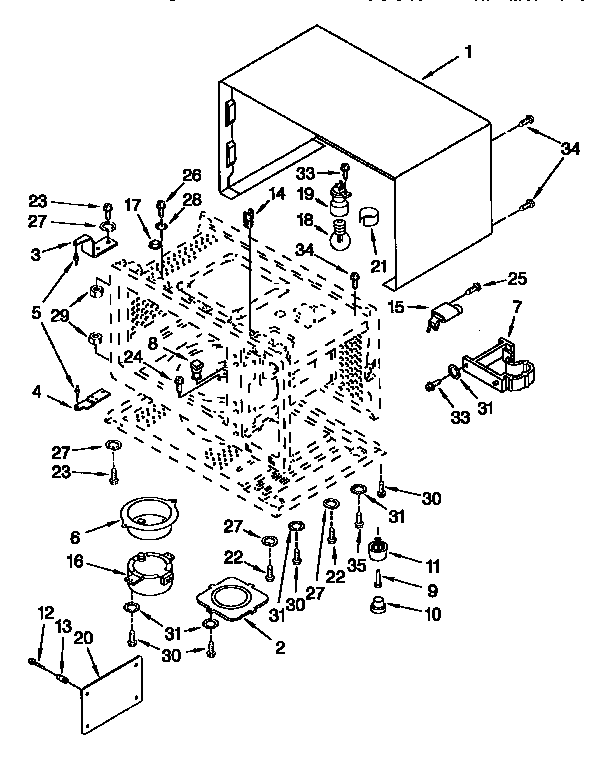 Whirlpool MT8078XEB0 cabinet diagram