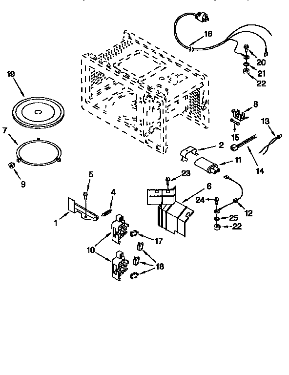 Whirlpool MT8078XEB0 interior diagram