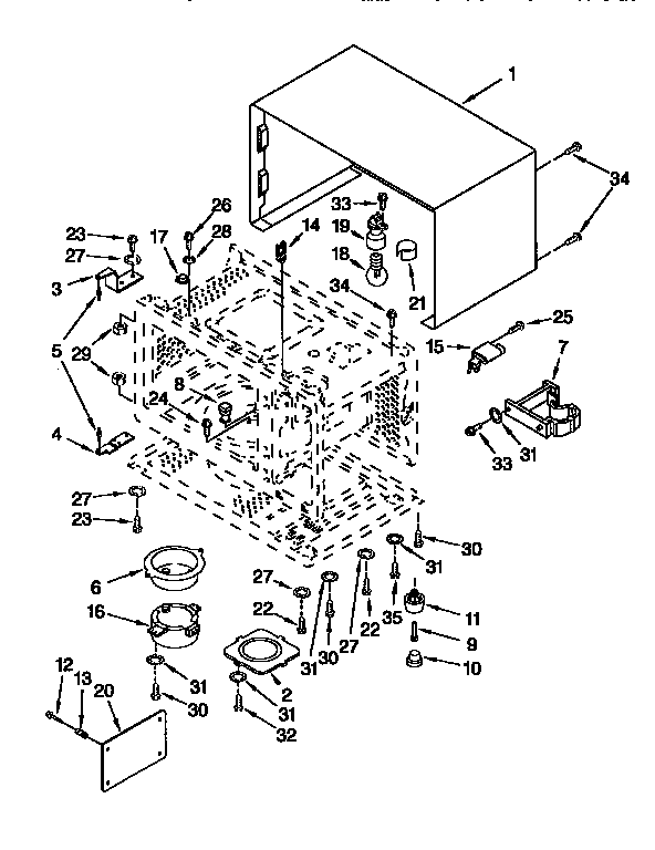 Whirlpool MT7073XDQ0 cabinet diagram