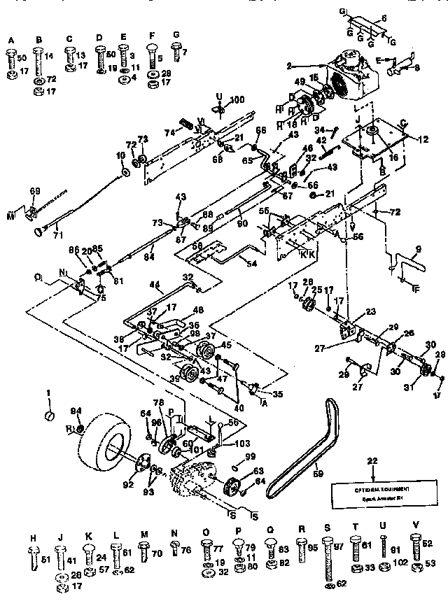 Craftsman 917250050 ground drive diagram