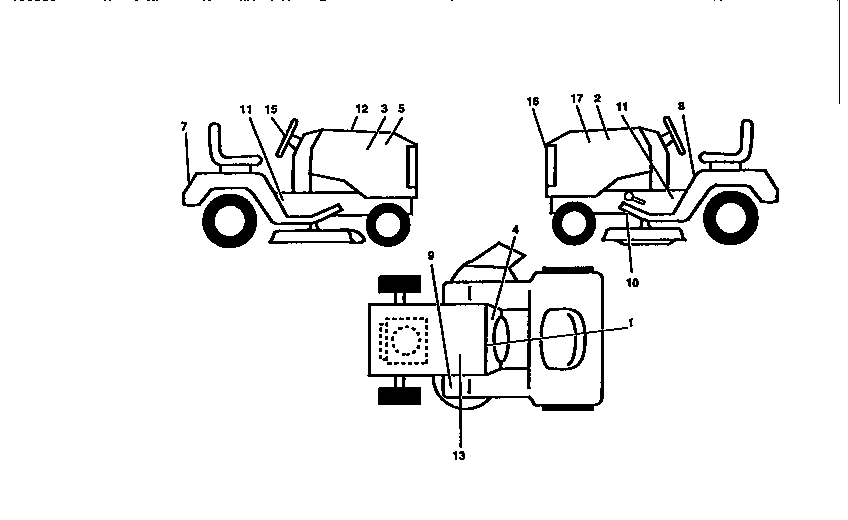 Craftsman 917250050 decals diagram