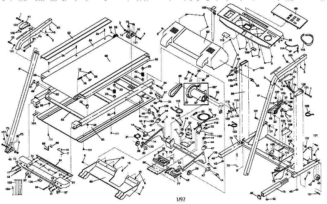 Proform PFTL43060 unit parts diagram