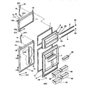 Frigidaire FRT18NNCW3 door diagram