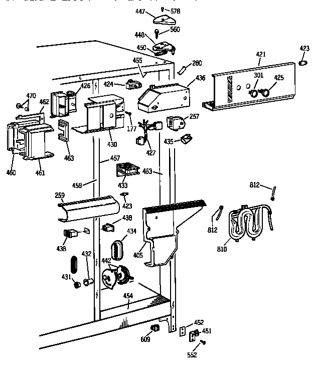 GE TFK24PRXCAA fresh food section diagram