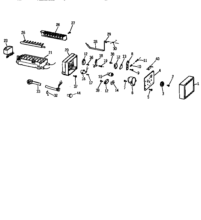 GE TFK24PRXCAA icemaker wr30x0303 diagram