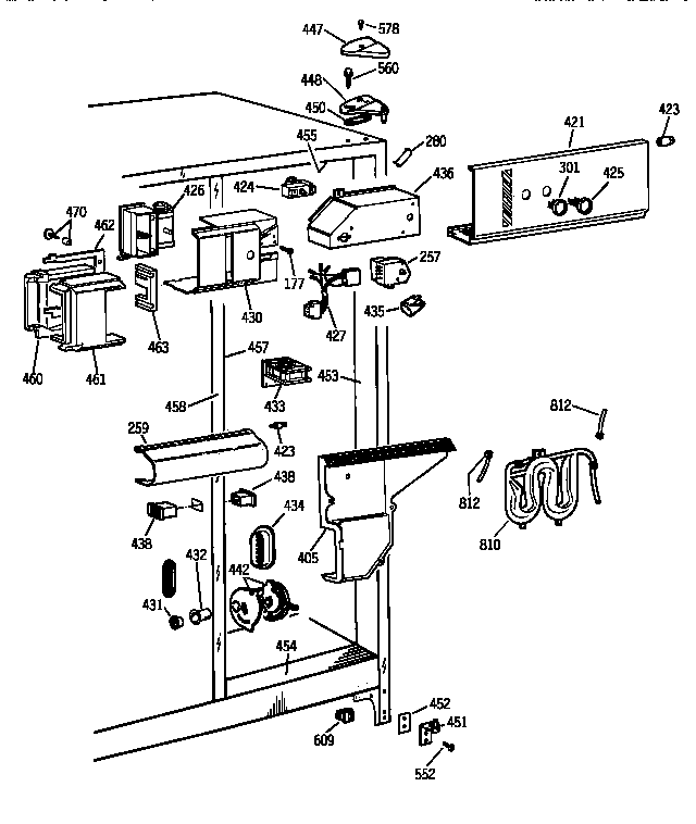 GE TFK24PRXCWW fresh food section diagram