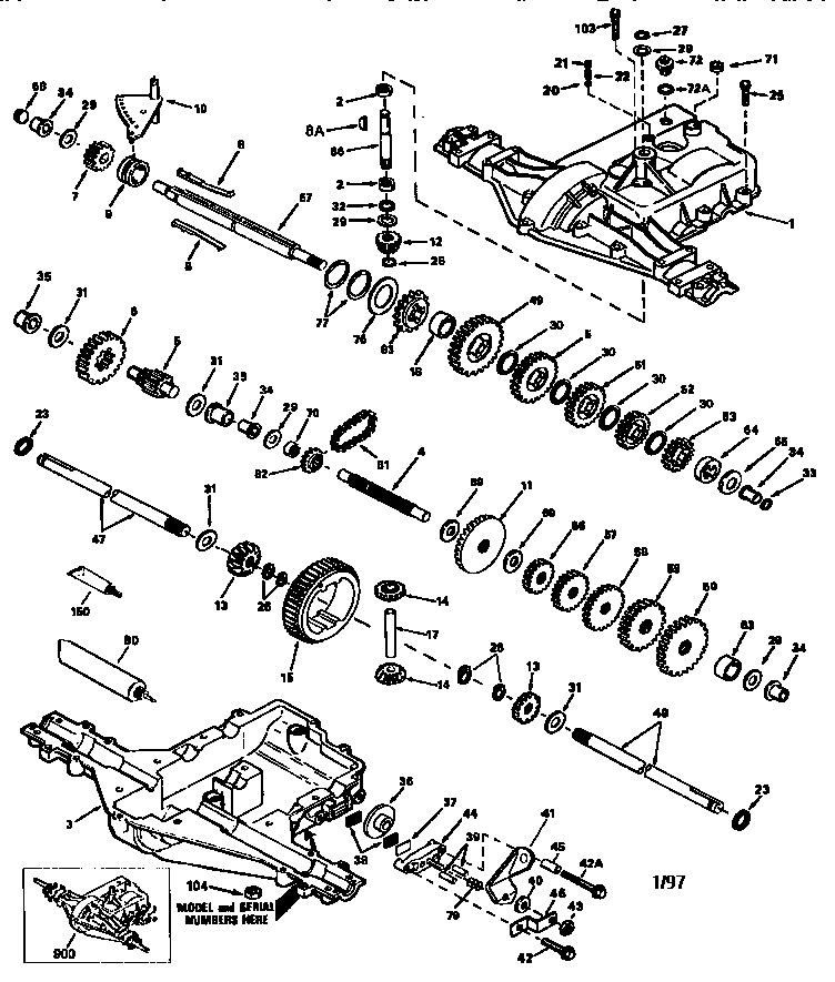 Craftsman 917258051 transaxle p930-054a diagram