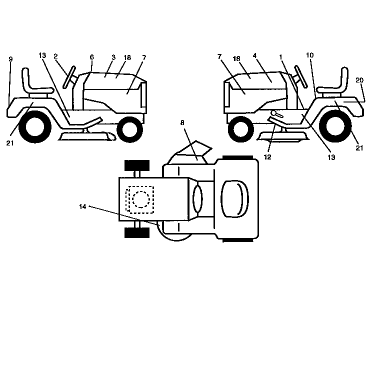 Craftsman 917258030 decals diagram