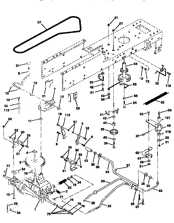 Craftsman 917258100 drive diagram