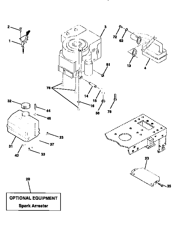 Craftsman 917258100 engine diagram