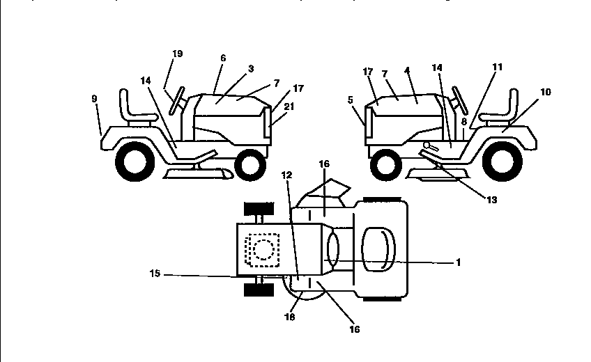 Craftsman 917258100 decals diagram