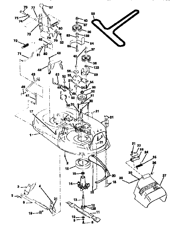 Craftsman 917258100 mower diagram