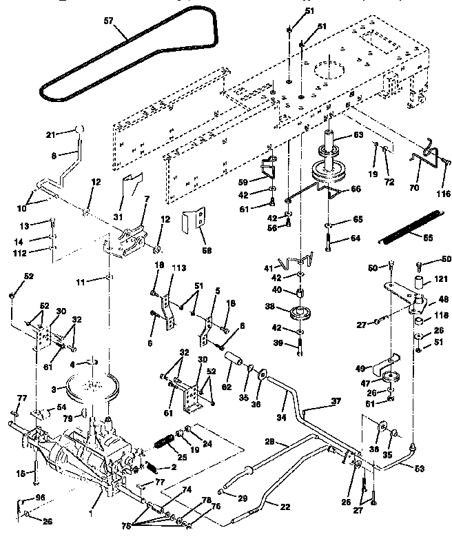 Craftsman 917258110 drive diagram