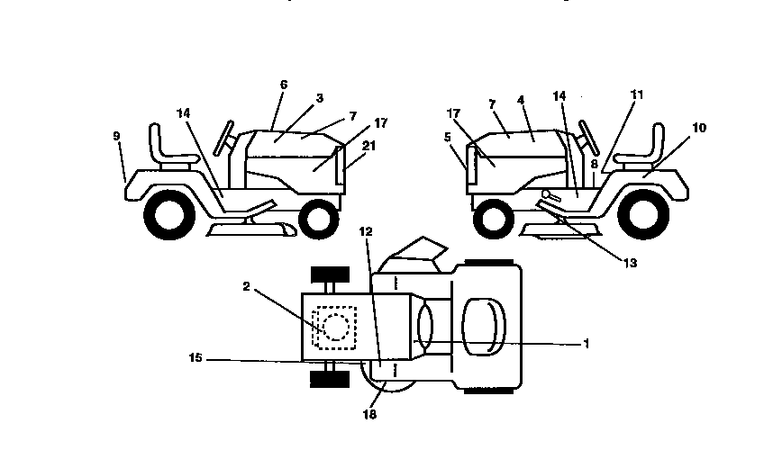 Craftsman 917258110 decals diagram