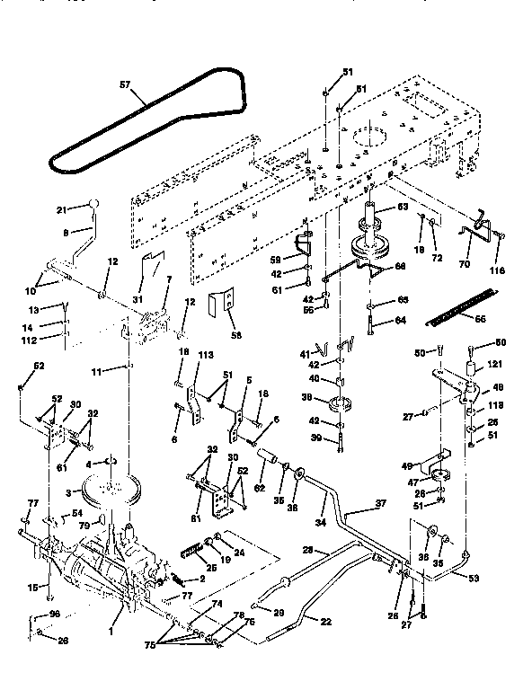 Craftsman 917258050 drive diagram