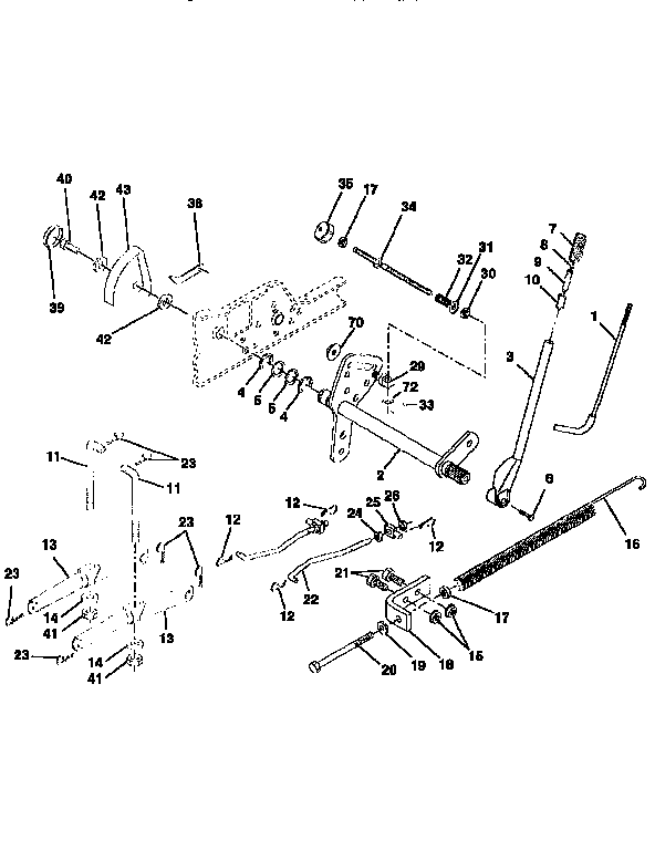 Craftsman 917259000 lift assembly diagram