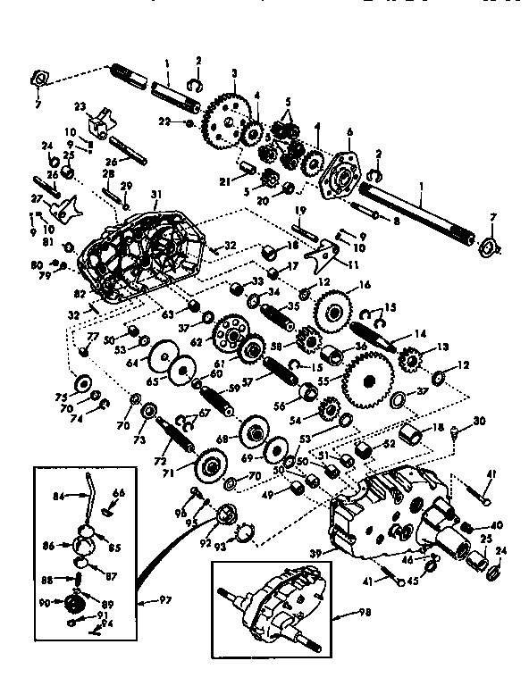 Craftsman 917259000 transaxle diagram