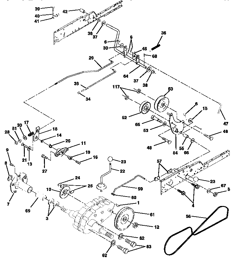 Craftsman 917258960 ground drive diagram