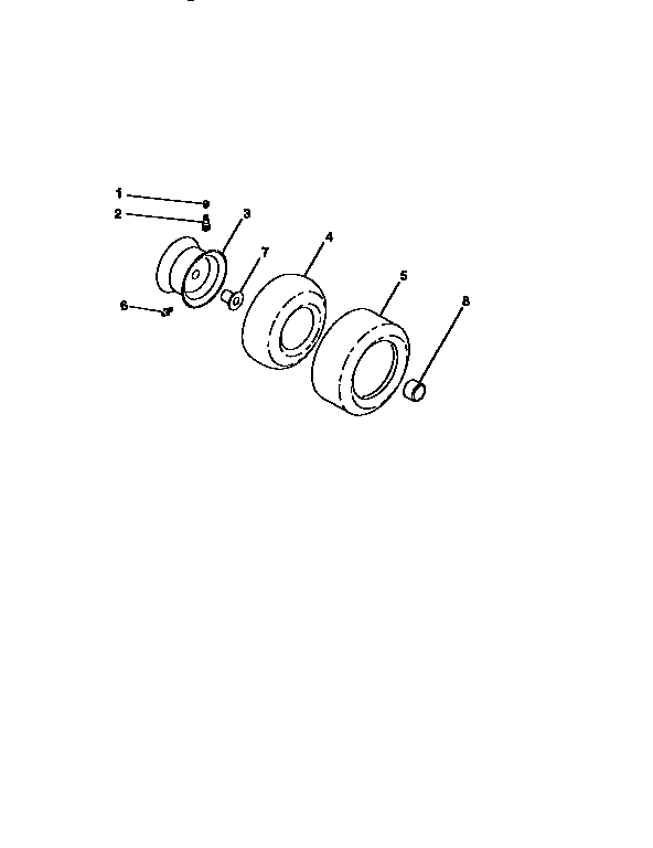 Craftsman 917258960 wheels and tires diagram