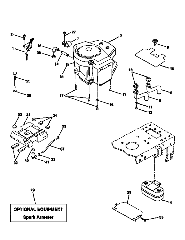 Craftsman 917258260 engine diagram