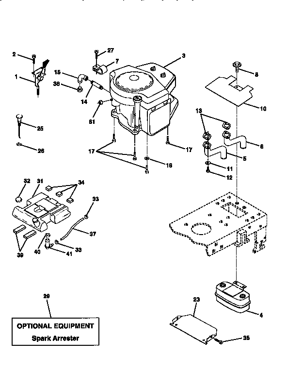 Craftsman 917258170 engine diagram