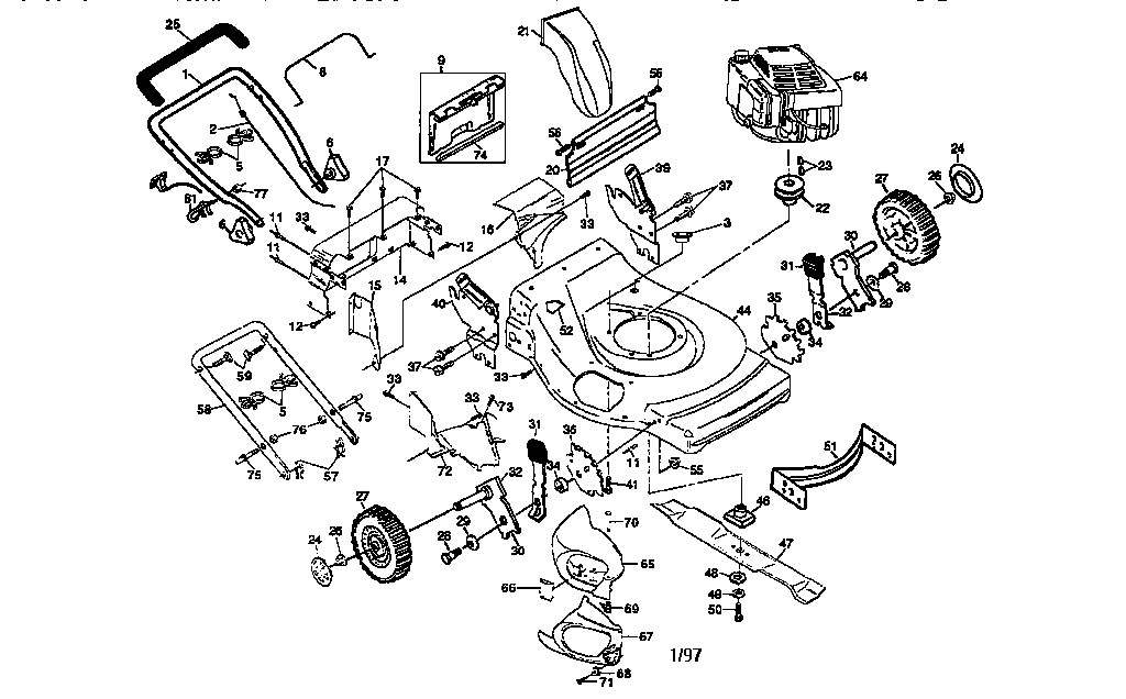 Craftsman 917379340 main frame diagram