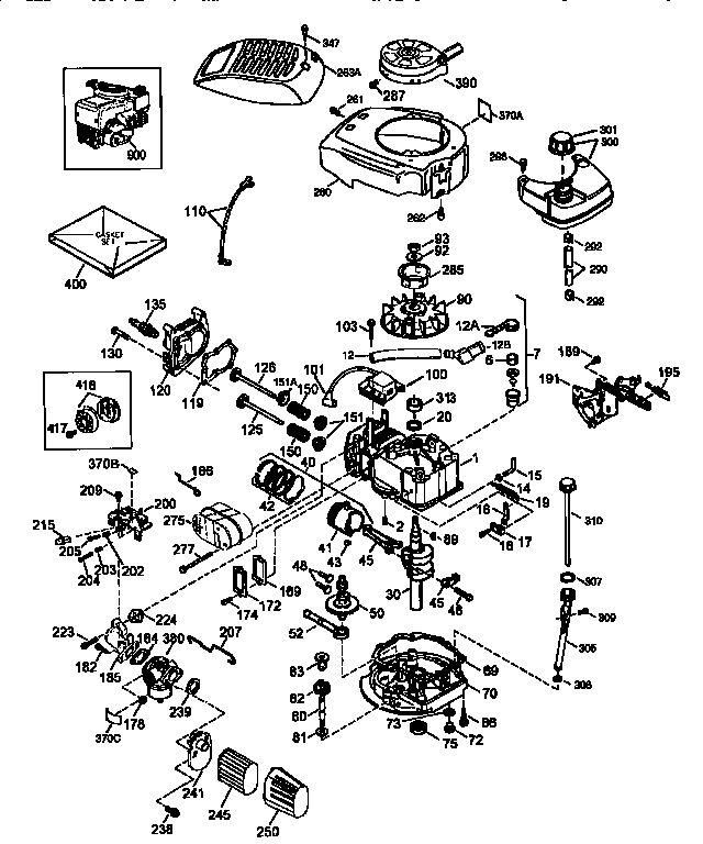 Craftsman 917377212 engine (71/143) 143.976254 diagram