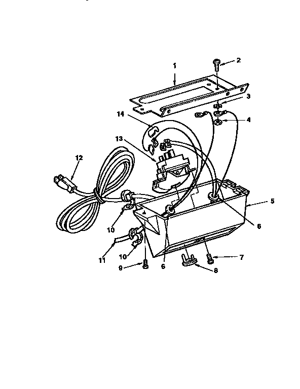 Craftsman 113299410 on-off power outlet diagram