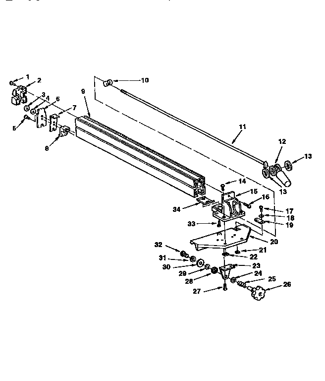 Craftsman 113299410 fence assembly diagram