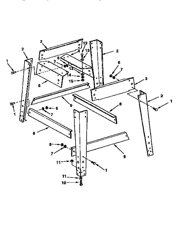 Craftsman 113299410 leg set diagram