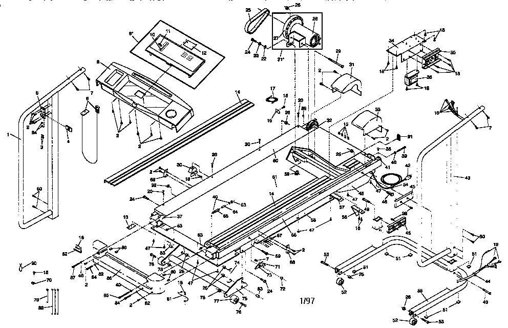 Proform PFTL31561 unit parts diagram