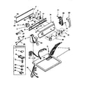 Kenmore 11066611691 top and console diagram