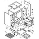 KitchenAid KGRT500BWH2 oven chassis diagram