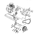 Craftsman 917292360 belt guard and pulley assembly diagram