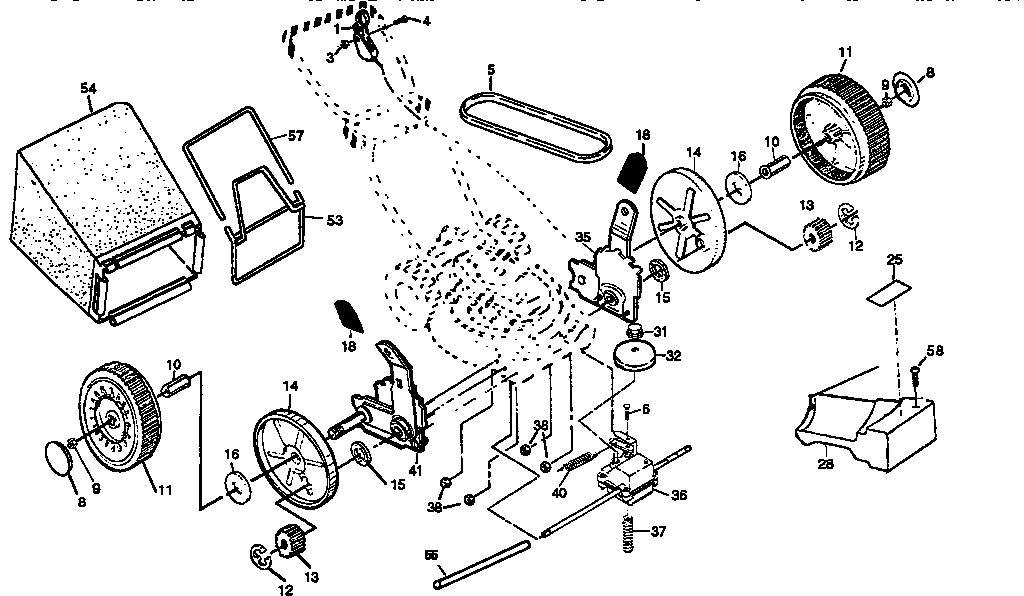 Craftsman 917379360 drive assembly diagram