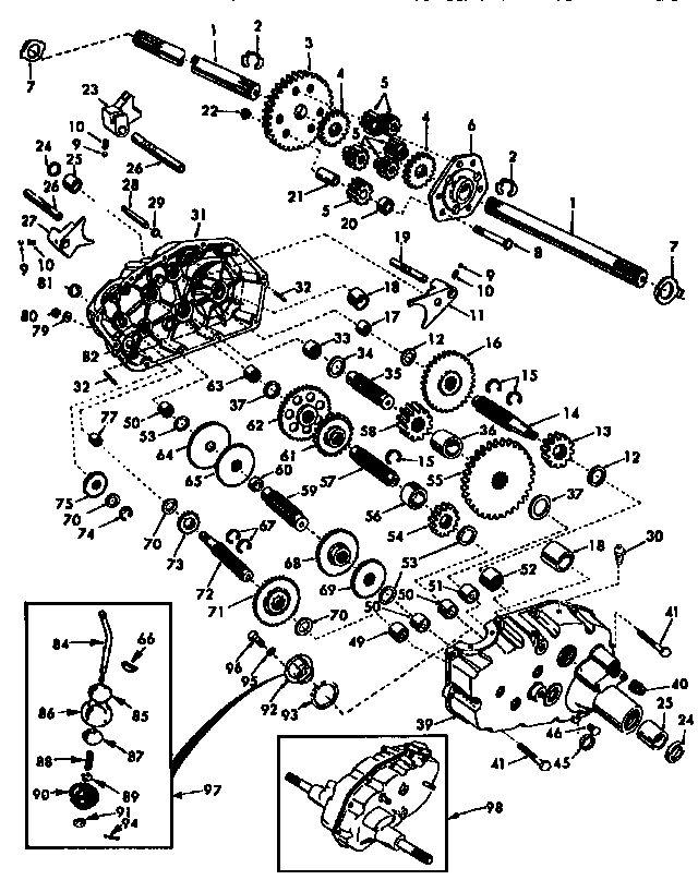 Craftsman 917258880 transaxle diagram