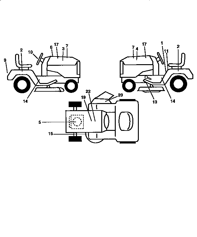 Craftsman 917258670 decals diagram