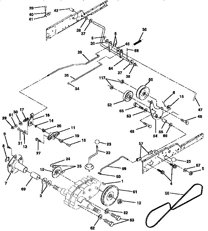 Craftsman 917258900 ground drive diagram