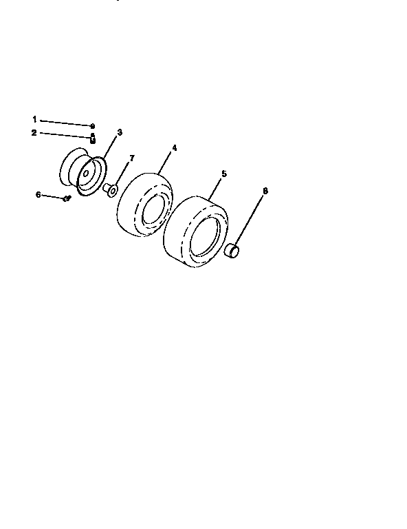 Craftsman 917258900 wheels and tires diagram