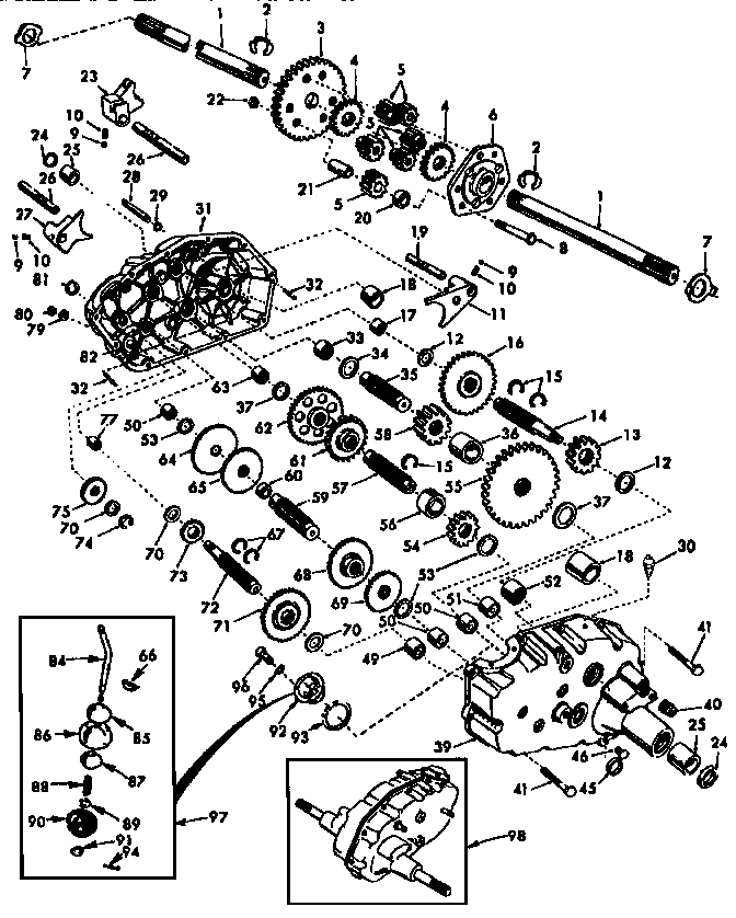 Craftsman 917258900 transaxle diagram