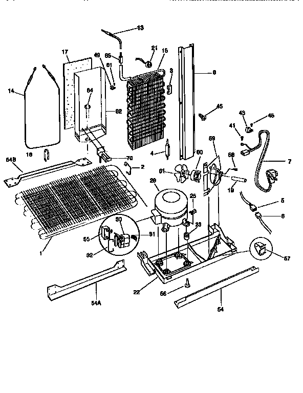 Frigidaire FRS26ZSEB3 system diagram