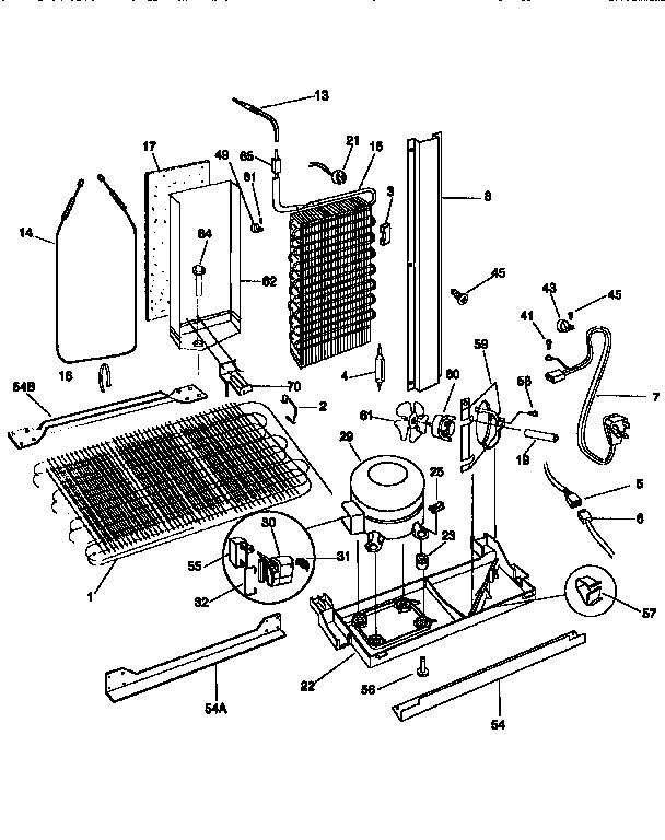 Frigidaire FRS24WSCB4 system diagram