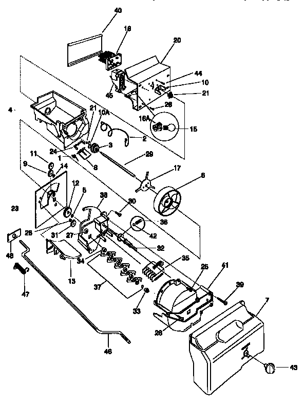 Frigidaire FRS24WSCB4 container/drive diagram