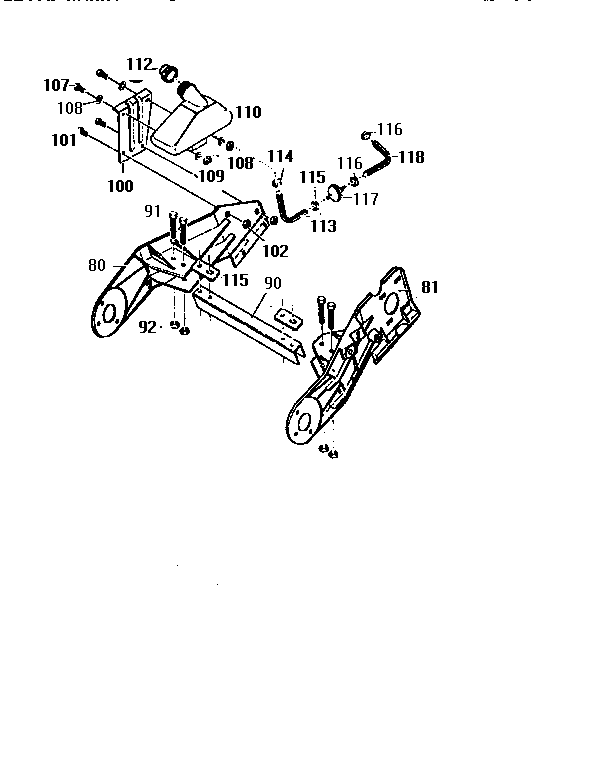 Craftsman 536886750 frame components assembly diagram