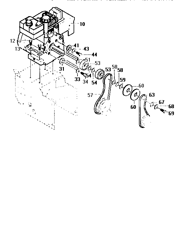 Dynamark G2814000 engine assembly diagram
