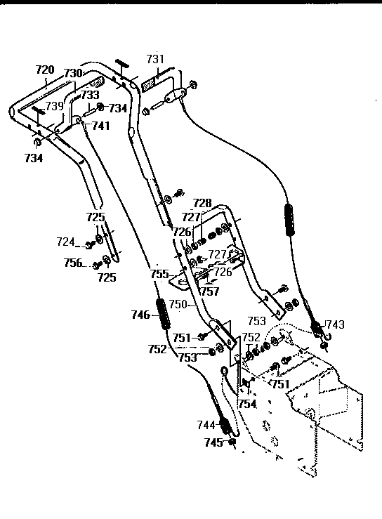 Dynamark G2814000 handle assembly diagram