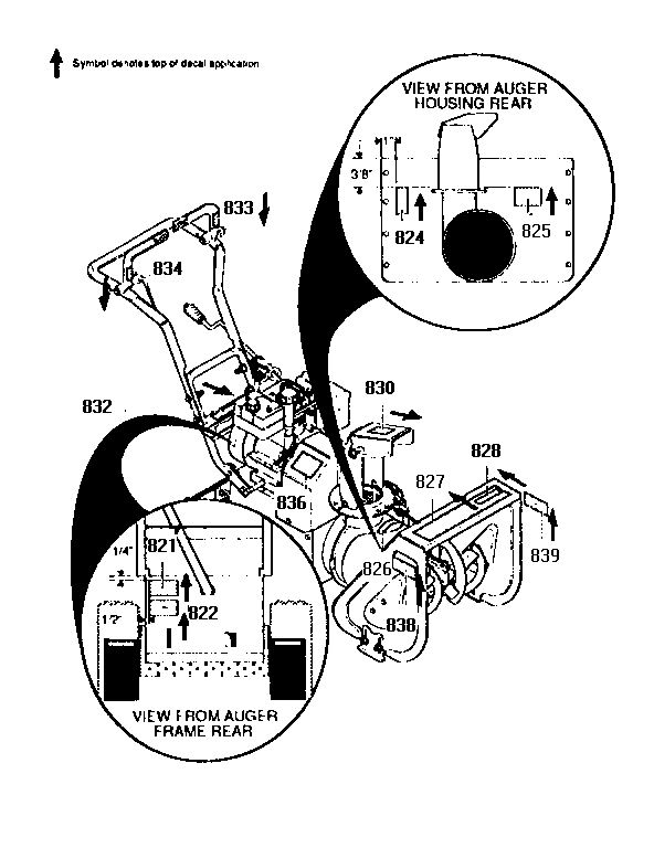 Dynamark G2814000 decals diagram