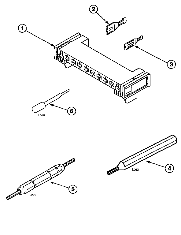 Amana LE8267W2/PLE8267W2 motor connection block diagram
